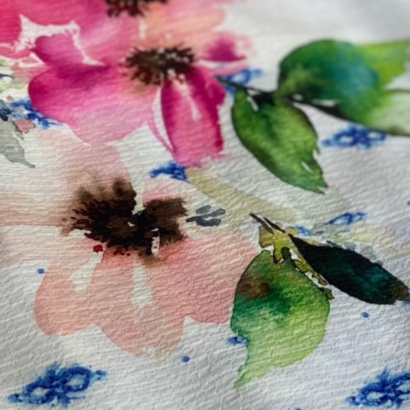 πΊ Aratta, Silent Journey Sacred Geometry Watercolor Floral Skirt - Picture 10 of 16